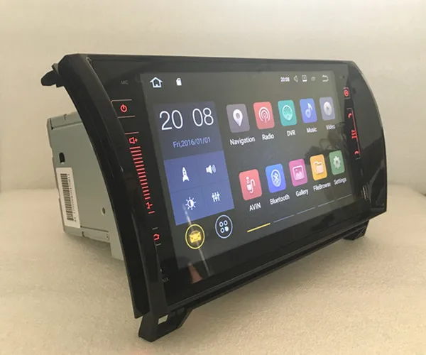 Clearance 2din Android car GPS radio Navigation for Toyota Tundra Sequoia 2007-2015  GPS NAVI  BT 16G ROM Support DAB 4G 8