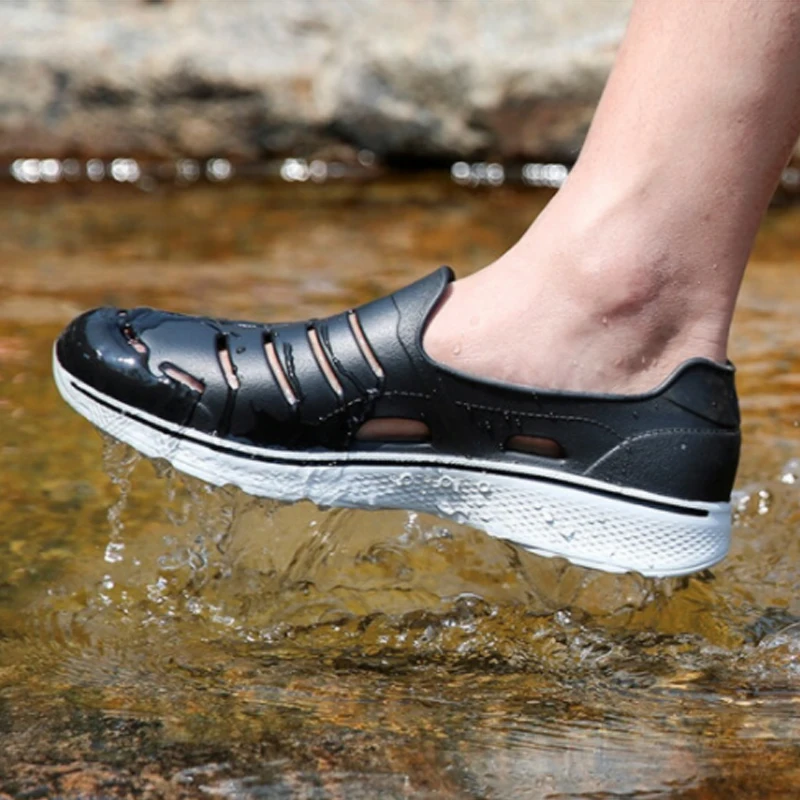 Мужские сандалии на плоской подошве Skechers Повседневные Дышащие легкие