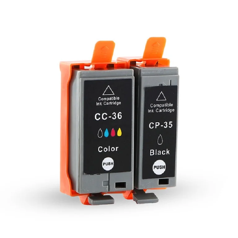 XIMO 25 комплектов PGI-35BK CLI-36C совместимый чернильный картридж для Canon PIXMA IP100B/IP100/IP100 с батареей/mini260/320
