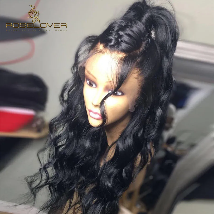 Перуанские волосы Remy, волнистые, 360, кружевные, передние, al, человеческие волосы, парики с детскими волосами, предварительно выщипанные, Отбеленный узел, натуральный парик для волос