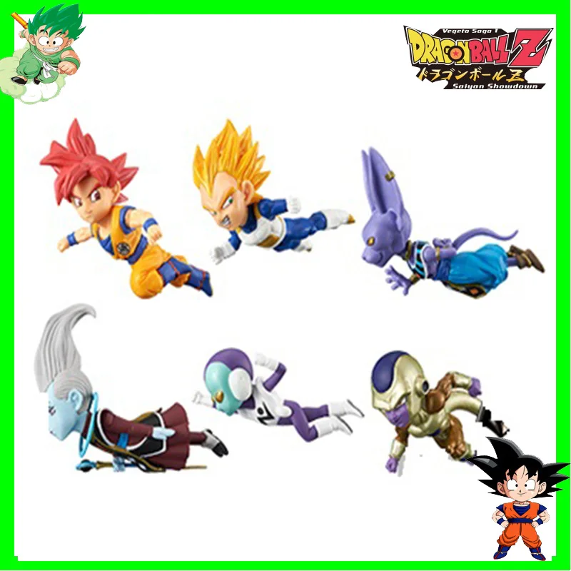 8X5 см 6 стилей Dragon Ball Z Goku Vegeta Birus Fliesa King WCF фигурка &quotDragon Ball&quot игрушка для мальчиков