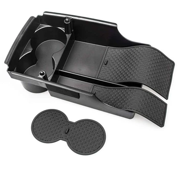 

Center Console Armrest Storage Box Holder With Water Cup Container Modification For Tesla Model S And X 2016 2017 2018