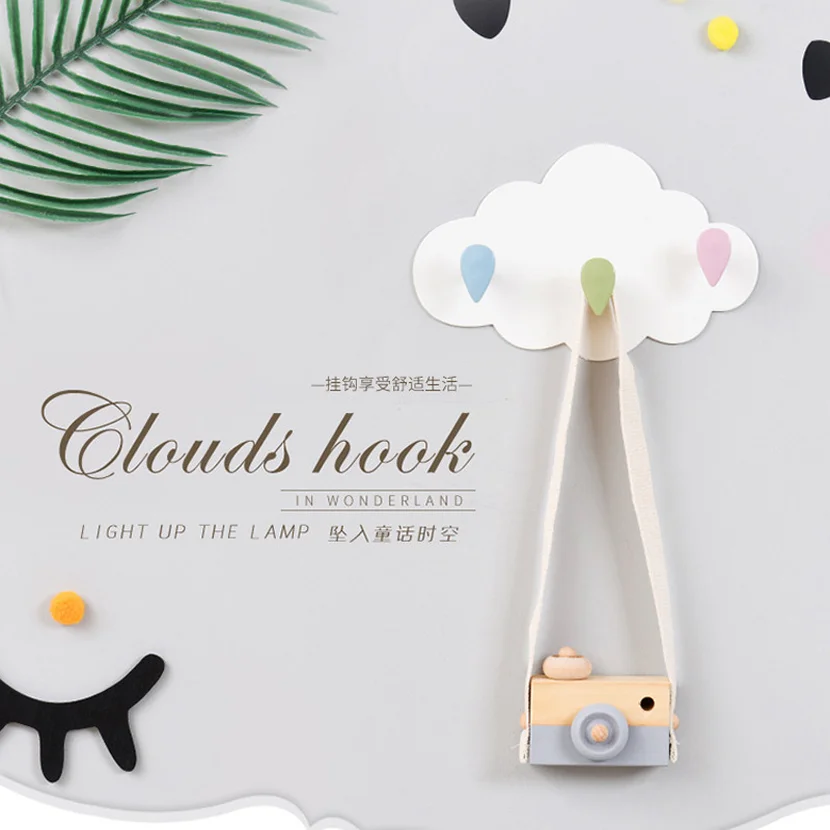 

1pcs Bunny/Beard/Cloud Wall-mounted Hooks DIY Wooden Hanger Wall Decoration Kids Room Supplies Free Shipping Hooks for Hanging