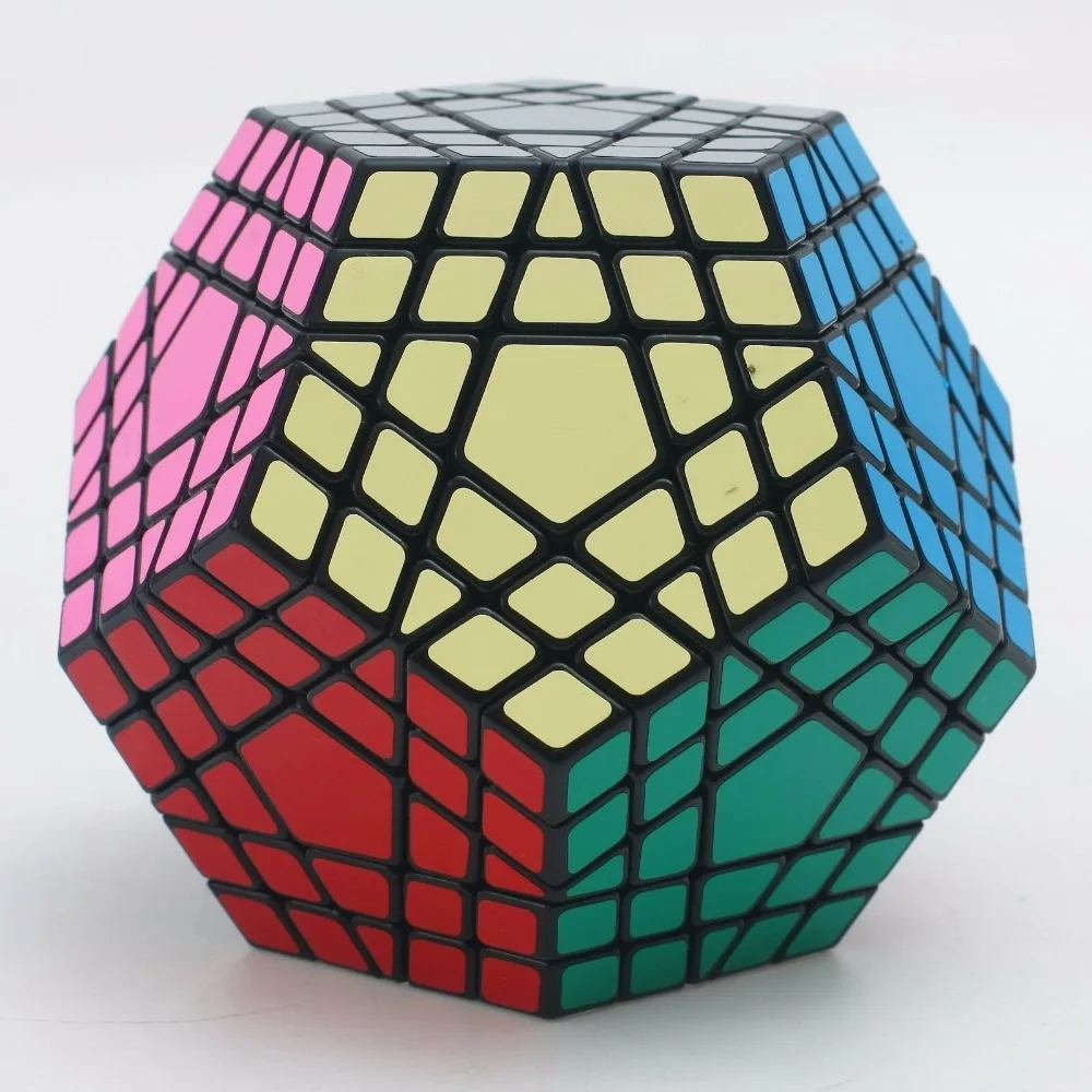 SS 5x5x5 Megaminx Gigaminx Twisty Puzzle Magic Cube Intelligence Toys Gift Black 