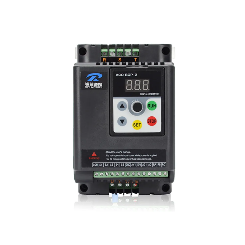

Wholesale High Quality Inverter Frequency Converter 1.5 2.2 3 4 5.5 7.5 11 KW Single-phase 220V 3-phase 380V Motor Governor