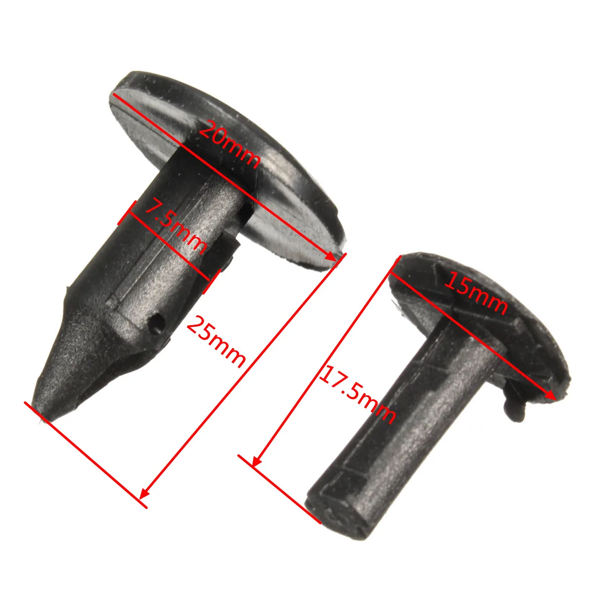 10pcs Trim Panel Fixing Clips Boot Lining Carpet Rivet For