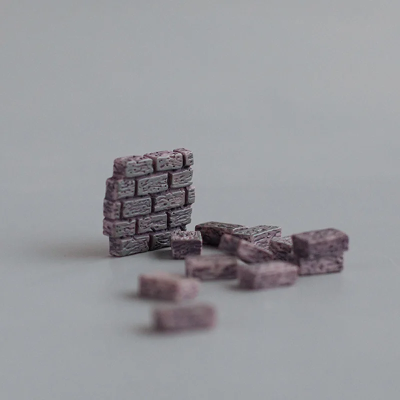 

6pc/lot Miniature Brick figurine Decoration Mini Fairy Garden cartoon aniaml statue Model anime Resin craft ornaments TNB115