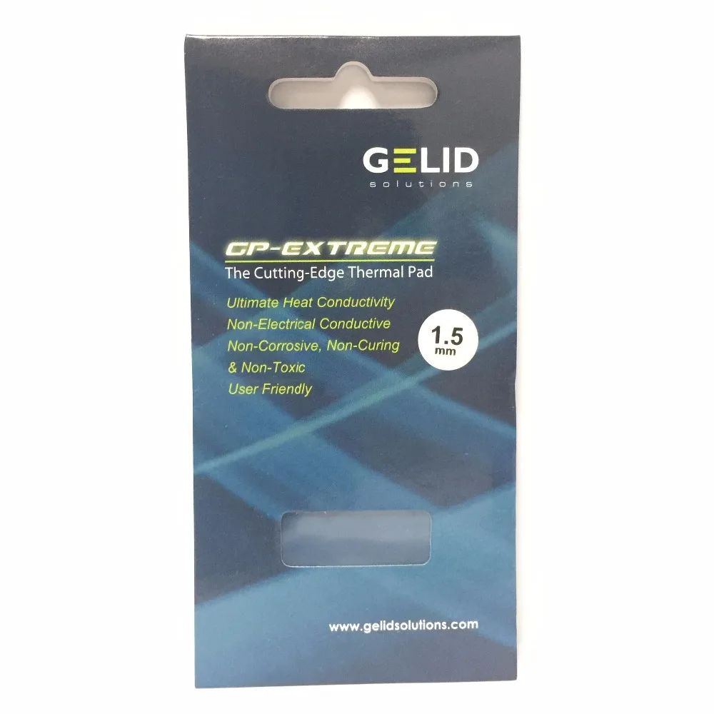 

GELID GP-EXTREME 80X40 1.5mm PC CPU GPU Heatsink Cooling North and South Bridge Graphics Card Thermal Pad Conductivity W/MK12