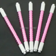 50 шт. Профессиональный Перманентный макияж для ручного татуажа бровей ручка обе головки может быть использована ручная ручка для макияжа бровей