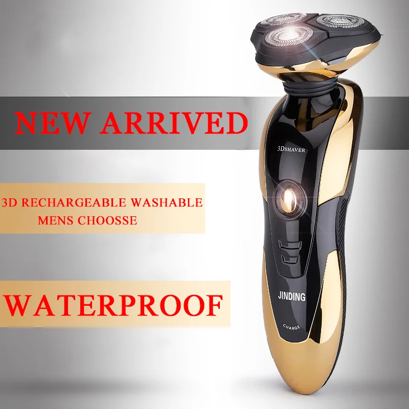 Free shipping Waterproof Electronic Rechargeable Shaver Triple Blade 3 Segment Electric Shaving Razors Men Face Care 3D Floating | Бытовая