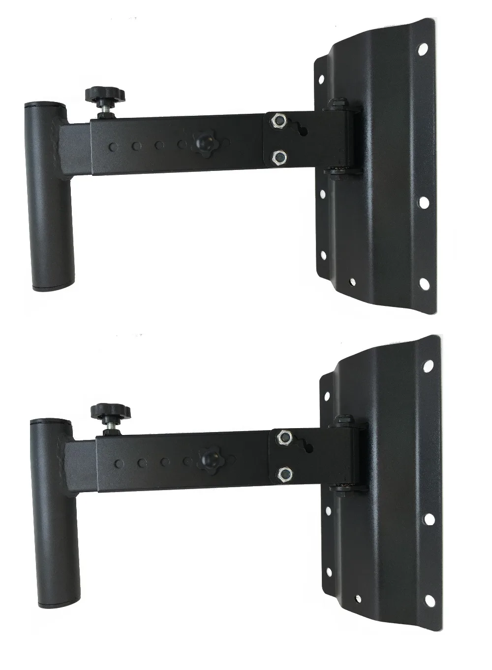 STARAUDIO Pair Universal Adjustable Wall Mount Speaker Bracket Stands with Angle Tilt Rotation