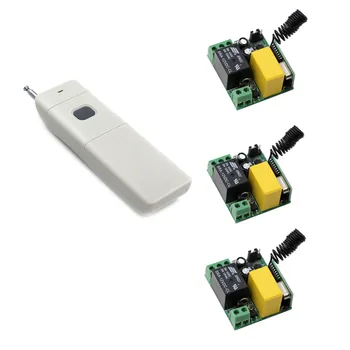 

Hot Sales AC220V Water Pump Control Remote Control Switch System Far Distance Long Range Transmitter3Receivers For Farm or Hill