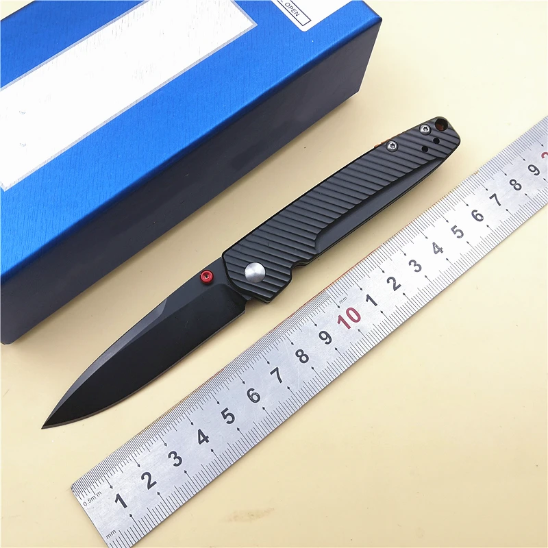 

Quality BM 485 pocket edc Mini folding knife titanium handle Axis system D2 blade Utility outdoor fishing/camping/fruit knife