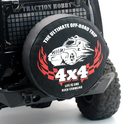 

Free shipping Simulation climbing model car 1.9 inch or 2.2 inch tire Axail trx4 and two generation of climbing spare tire cover