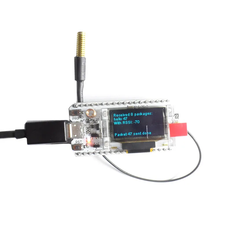 2 шт. 433 мГц SX1278 ESP32 Lora 0.96 дюймов синий OLED Дисплей Bluetooth WI-FI Lora комплект 32 развитию для arduino