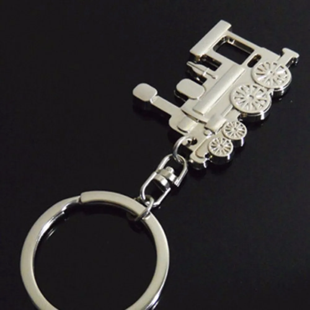 Creative Steam Train Metal Keychain Automotive Keyring Key