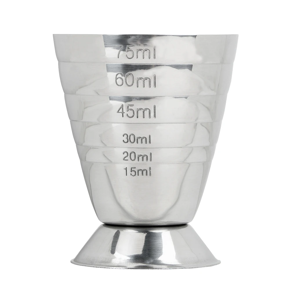 HILIFE мерный стакан коктейль мера чашки Нержавеющая сталь шейкер Джиггер полезные 75 мл короткие напиток измерения