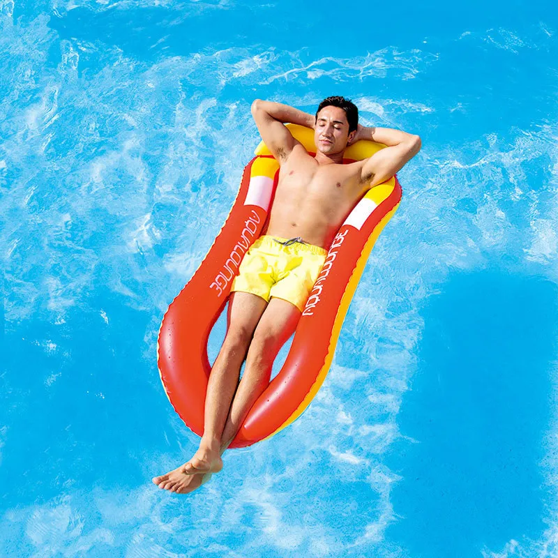 Летние Водные виды спорта гамак надувной пляжный шезлонг спинка кресло плавающей спальная кровать кресло подушка одной надувные матрасы
