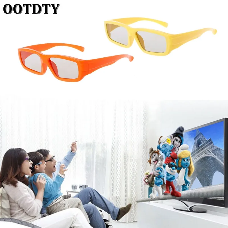 OOTDTY 3D Glasses Children Size Circular Polarized Passive 3D Glasses For Real D 3D TV Cinema Movie