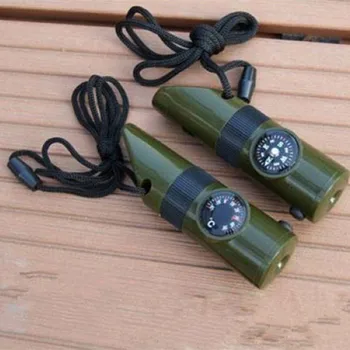 

Hot Sale Seven-in-one Multi-function Outdoor Camping Life Survival Whistle Outdoor Emergency Products hot whistle Wholesale