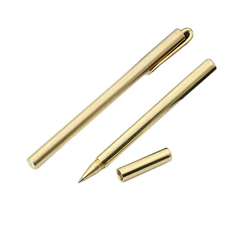 

1pc Gold High Quality 0.5mm Metal Gel Ink Pen Marker Pen Student Stationery Store School Office Supplies Business Signature Gift