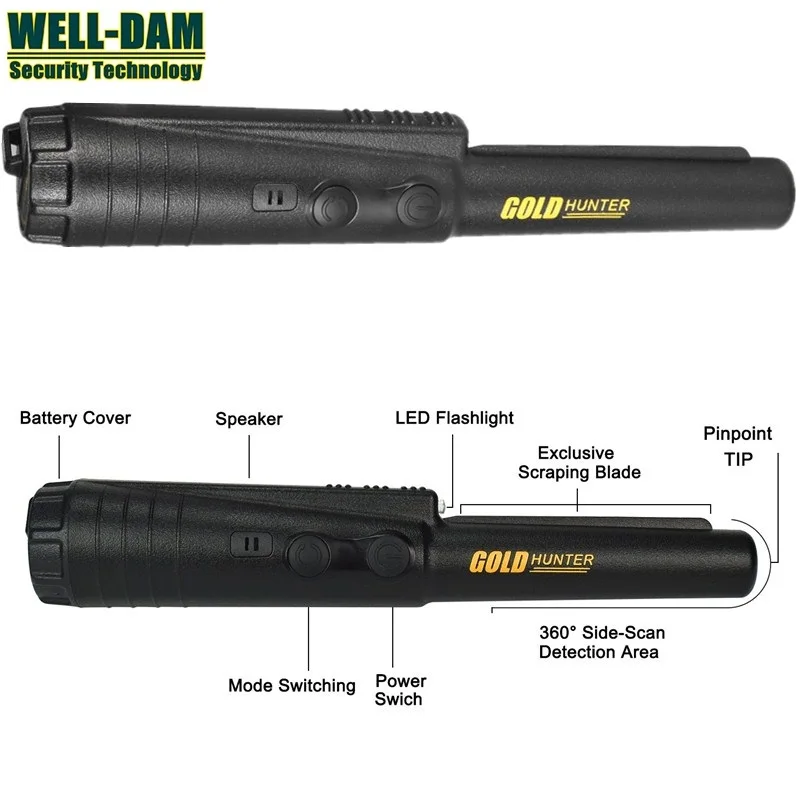 

Gold Hunter PinPointer metal detector gold metal detector long range gold detector