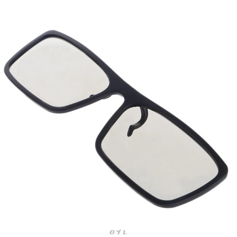 

Clip-On Type Circular Passive Polarized 3D Glasses For TV Real 3D Cinema 0.22mm