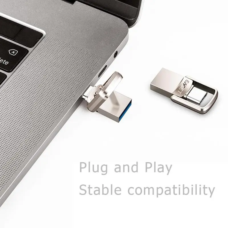 Металлический USB флеш накопитель EAGET CU20 32 ГБ 64 128 3 0 Type C OTG флэш для телефона