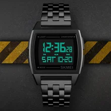 SKMEI 1368 Топ Роскошные спортивные часы мужские водонепроницаемые часы светодиод цифровой часы модные повседневные мужские наручные часы Relogio Masculino