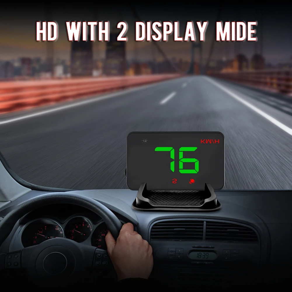 

Free Shipping Universal Car GPS HUD Speedometer Head Up Display A5 Digital Over Speed Alert Windshield Projetor Auto Navigation