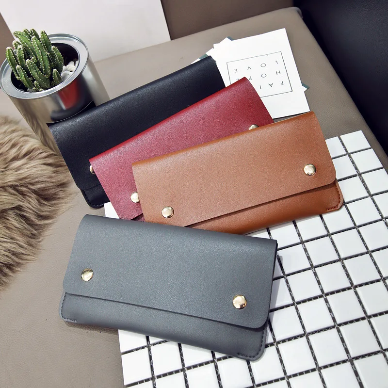XZXBBAG Модный женский длинный кошелек из искусственной кожи несколько держателей