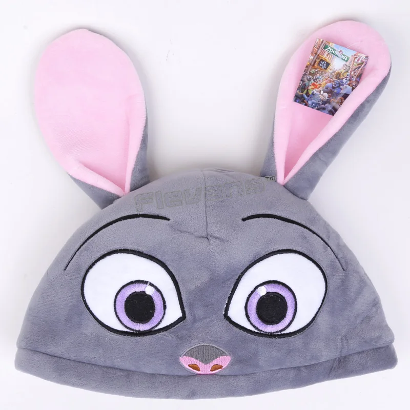 

Zootopia Fox Nick Rubbit Judy Adult Plush Hats Dolls Stuffed Toys Cosplay Winter Hat Cap