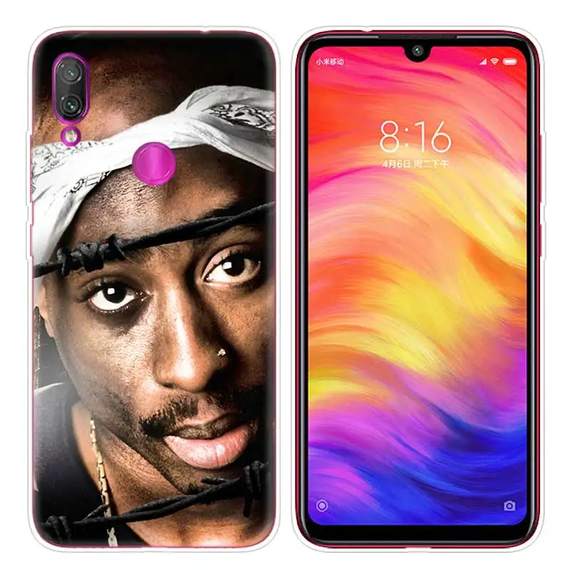 Силиконовый чехол для Xiaomi Redmi Note 7 6 5 Plus mi A2 Honor 8 Lite рro рrime Play чехол для телефона с принтом "2Pac для телефона с изображением Тупака Шакура California Love - Цвет: 009