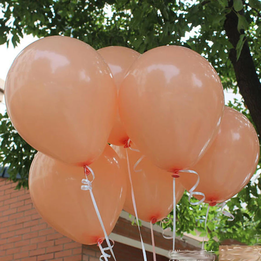 12 дюймов персикового цвета латексные шары 10 шт./компл. высокое качество Свадебные украшения персик вечерние воздушные шары на день рождения Свадебные украшения
