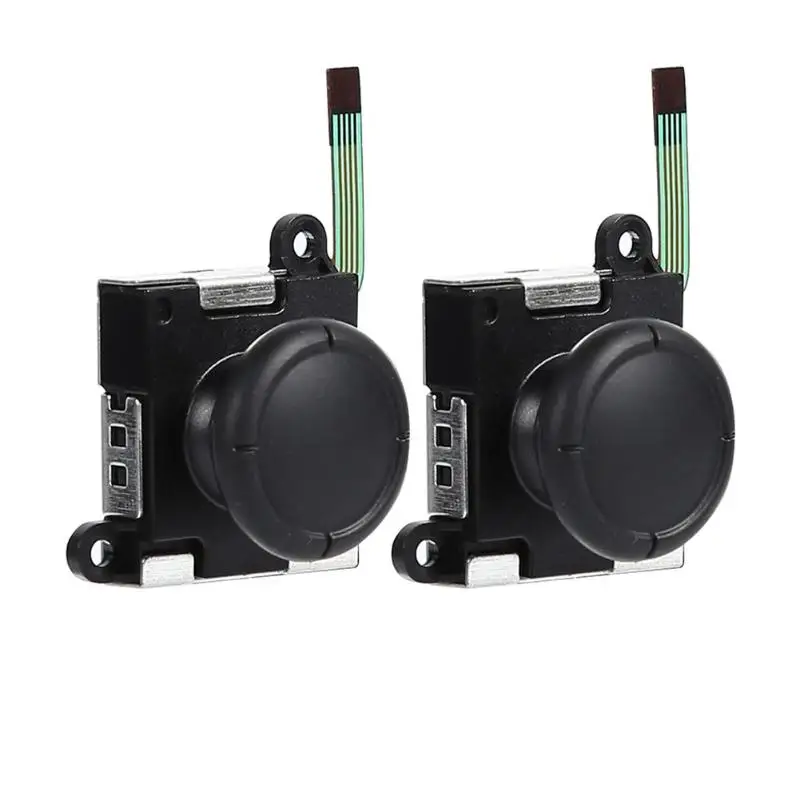1 Set 3D Analog Joystick Thumb Easy to Install and Disassemble Sticks w/Silicone Cap Kit Fit for Nintend Switch 105mm*50mm*10mm