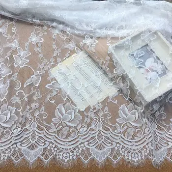 

GLace 3M/Lot DIY Craft Mesh Butterfly Wide Eyelash Lace Fabric High Quality Apparel Wedding Veil Tablecloth Accessories TX641