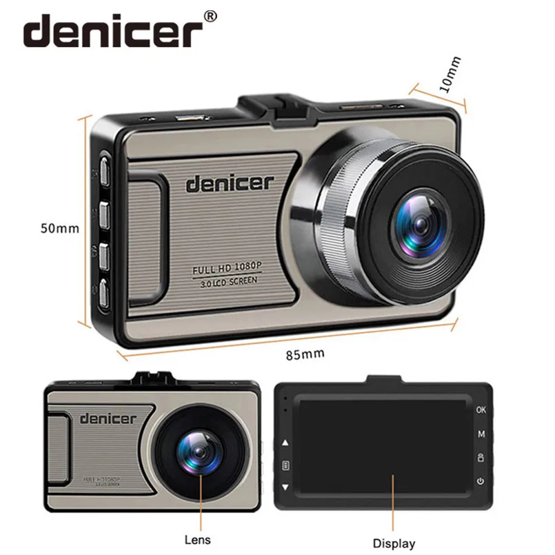 Denicer Dash камера Novatek 96658 Автомобильная камера Full HD 1080P DVR 170 градусов широкоугольный объектив 6G Автомобильный видеорегистратор