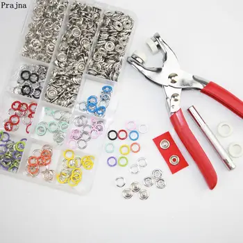 

Prajna Button Tool 9.5MM Five-prong Buckle Hollow Color Pure Copper Metal Children's Button Baby Five-strap Eyelet Clothes DIY