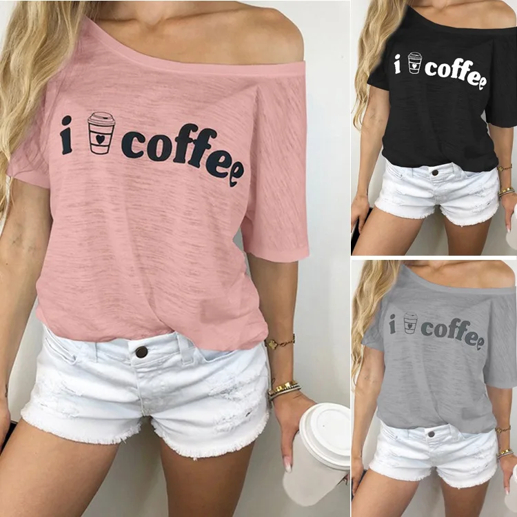 

coffee women tshirt graphic tees woman thanksgiving vintage christmas shirts adventure time casual print streetwear japanese