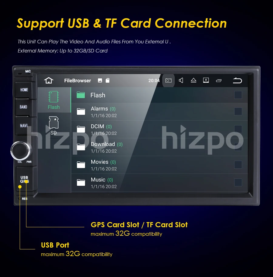2G RAM Android 7.1 Auto Radio Quad Core 7Inch 2DIN Universal Car NO DVD player GPS Stereo Audio Head unit Support DAB DVR OBD BT