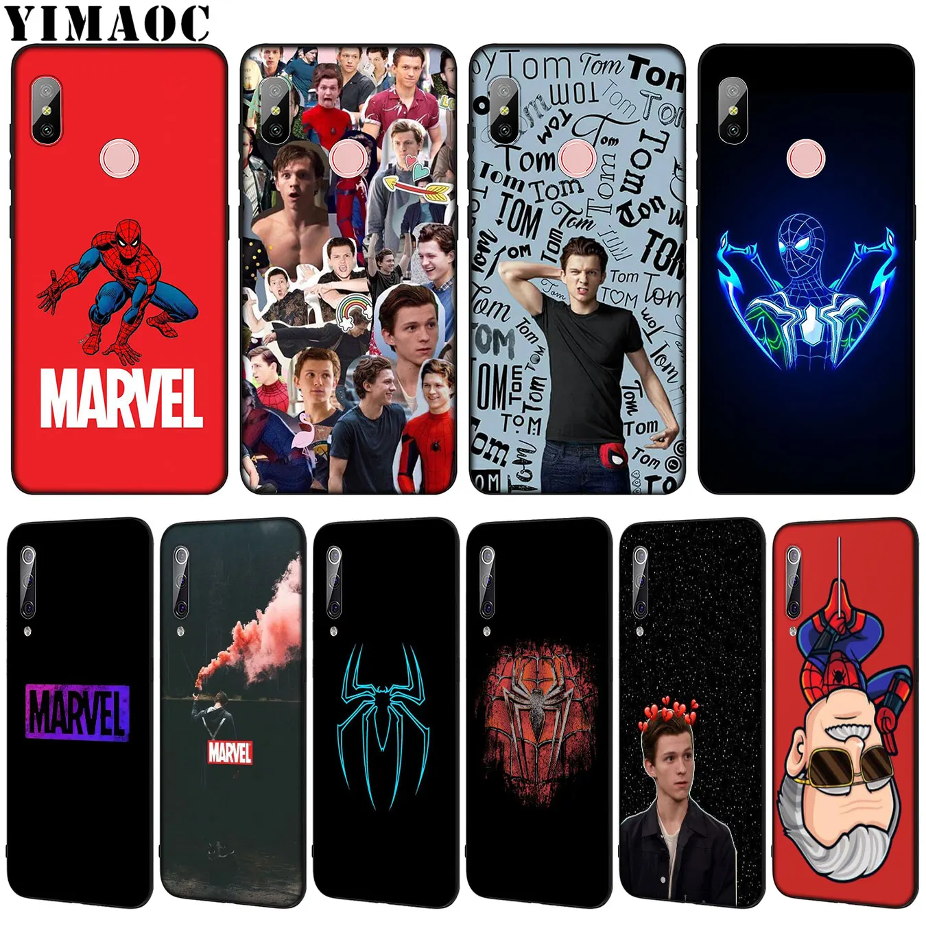 

YIMAOC Marvel Tom Holland SpiderMan Soft Silicone Case for Xiaomi Mi 9 9T CC9 CC9E A3 PRO 8 SE A2 Lite A1 6 6X 5X f1 MAX 3