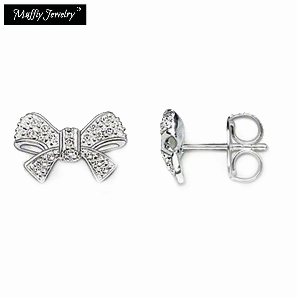 

Bows Stud Earrings,Thomas Style Glam Fashion Good Jewerly For Women,2017 Ts Gift In 925 Sterling Silver,Super Deals