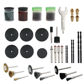 

161pcs Mini Hand Tool Drill Kit Set Bit Rotary Tool Carving Machine Accessory Electric Sanding Cut Grinding Polish Machine