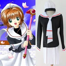 Ropa traje del anime card captor sakura sakura cosplay carnaval de rendimiento para las mujeres chica de dibujos animados traje 28