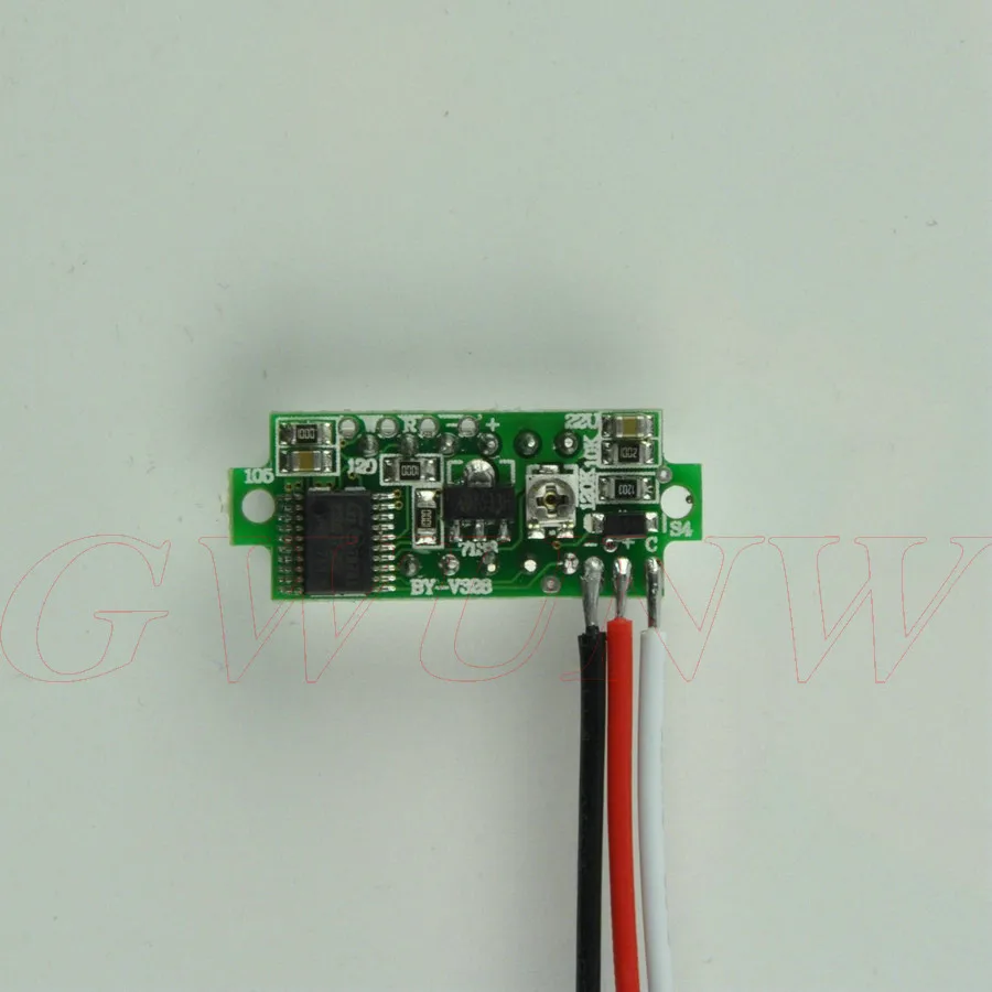 GWUNW BY328V DC 0 30V 3 Бит Цифровой Мини вольтметр Панель измеритель напряжения