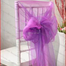 № 75 красные фиолетовые чехлы на стулья из органзы/колпачки для стула/крепежная створка стула для свадебного мероприятия, вечерние, домашние и украшение для банкета Текстиль