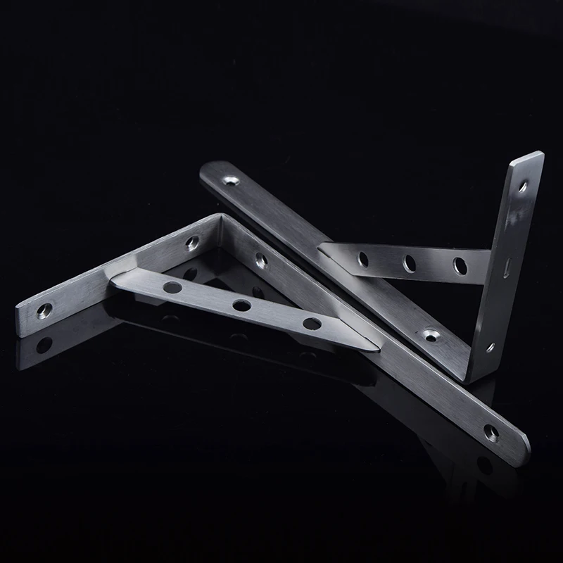 

10PCS Heavy Duty Stainless Steel Wall Brackets Support Frame 20cm length Triangle Shelf Bracket Free Shipping by DHL
