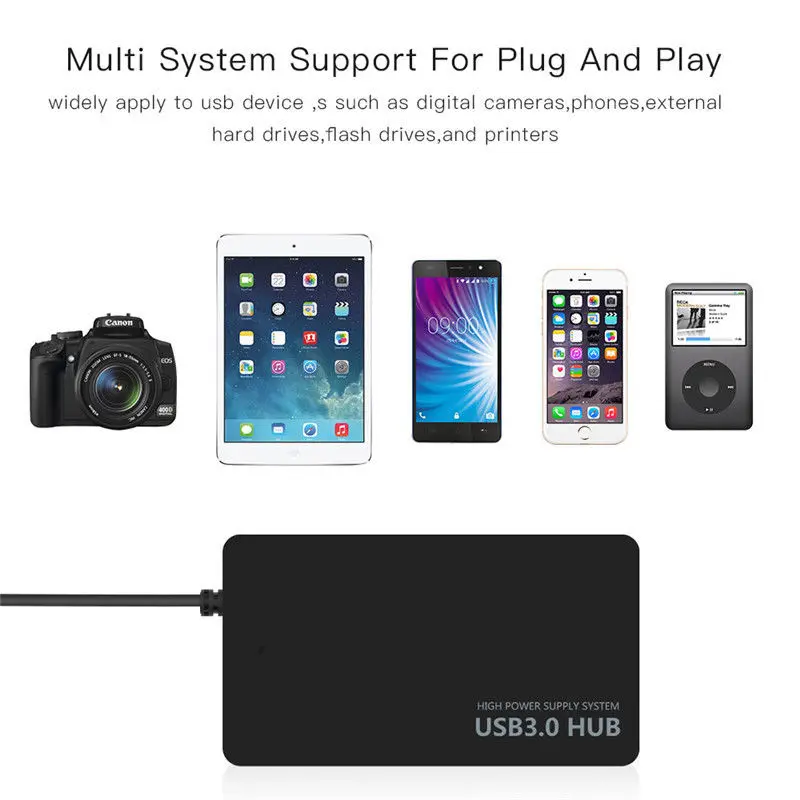 4 Port USB 3.0 HUB 5Gbps High Speed USB Splitter Adapter Multi USB 3 HUB for Laptop Computer Laptop Accessories PC USB HUB 4 Port USB 3.0 HUB 5Gbps High Speed USB Splitter Adapter Multi USB 3 HUB for Laptop Computer Laptop Accessories PC USB HUB