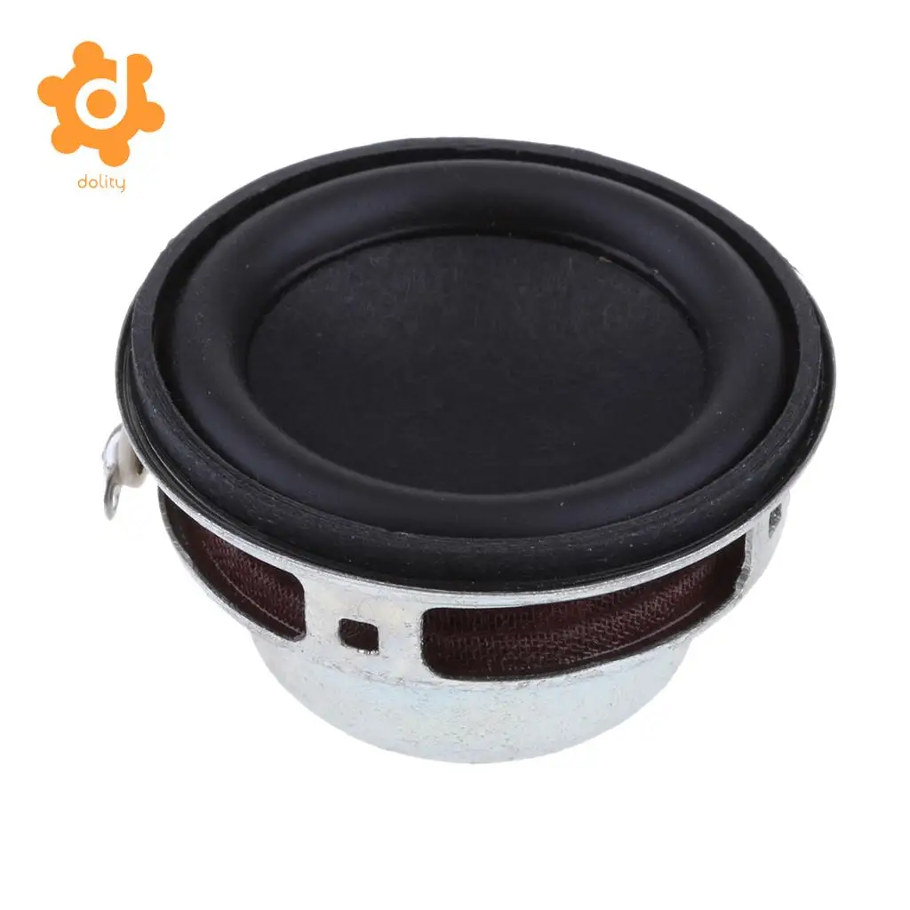 dolity 40mm 4Ohm 5W Full Range Audio Speaker Round Loudspeaker 18 Coil Rubber Edge