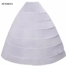 Большой Принцесса бальное платье 6 Обручи Нижняя юбка для свадебное платье пышное платье Интимные аксессуары Роскошный Люкс нижняя S25